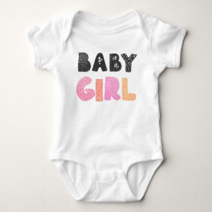 Body Para Bebé Tipografía de una niña pequeña Baby Bodysuit
