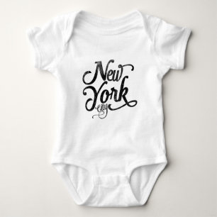 Body Para Bebé Tipografía del vintage de New York City