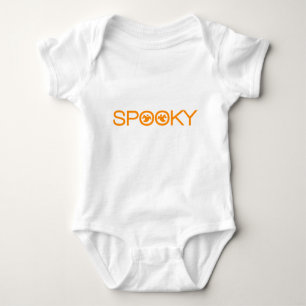 Body Para Bebé Tipografía espeluznante Tee infantil Halloween
