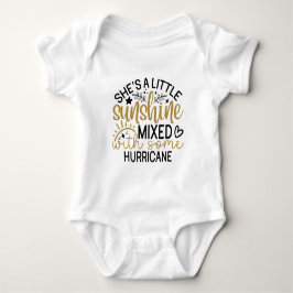 Body Para Bebé Tipografía Little Sunshine