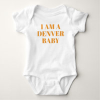 Tipografía Naranja Denver Ropa de Bebé