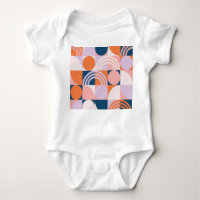 Tiras de Círculos de Mediano Siglo: Patrón Geométr