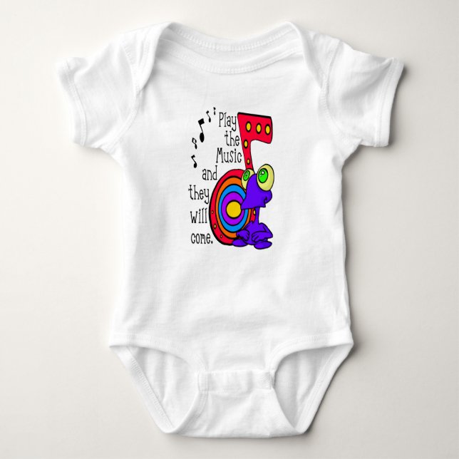 Body Para Bebé Toca La Música... Baby Bodysuit (Anverso)