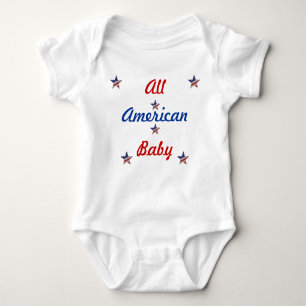 BODY PARA BEBÉ TODA LA CAMISETA AMERICANA DEL BEBÉ