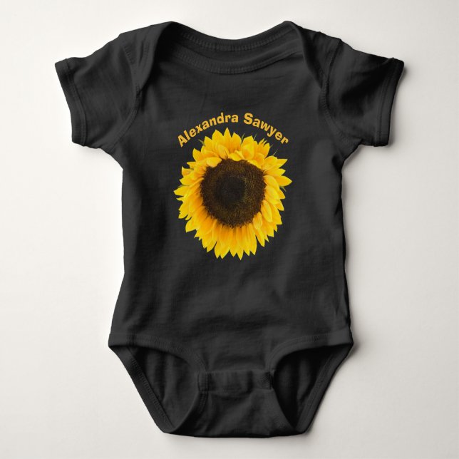 Body Para Bebé Toddler de girasol (Anverso)