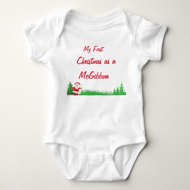 Body Para Bebé Toddler My First Christmas Bodysuit (Anverso)