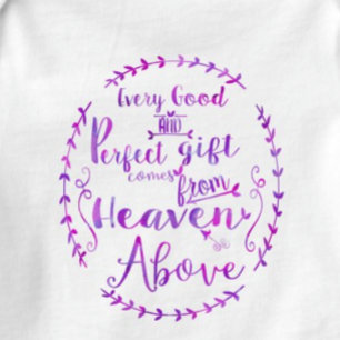Body Para Bebé Todo Buen y Perfecto Regalo del Cielo Arriba