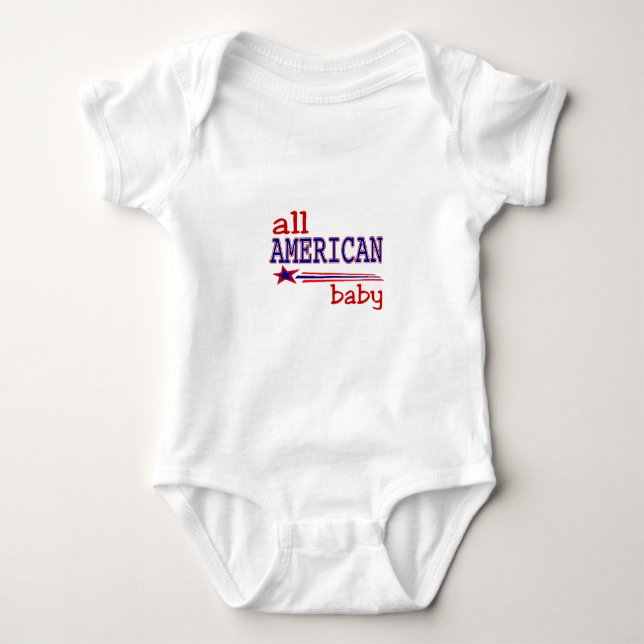 Body Para Bebé Todo el bebé americano (Anverso)