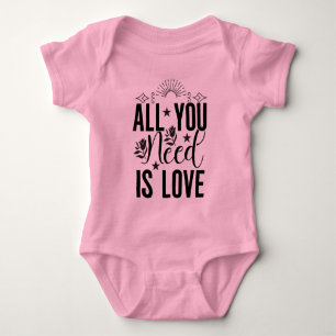 Body Para Bebé Todo lo que necesitas es amor-20230
