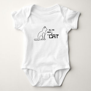 Body Para Bebé Todo lo que necesitas es un gato Traje de bodysuit