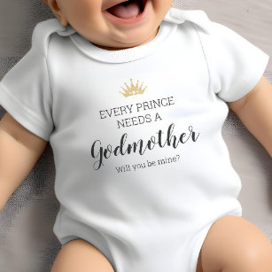 Body Para Bebé Todo Príncipe Necesita Un Bautismo Propuesto Por U