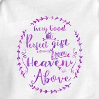 Body Para Bebé Todo regalo bueno y perfecto del cielo arriba