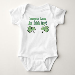 Body Para Bebé Todos aman a un chico irlandés