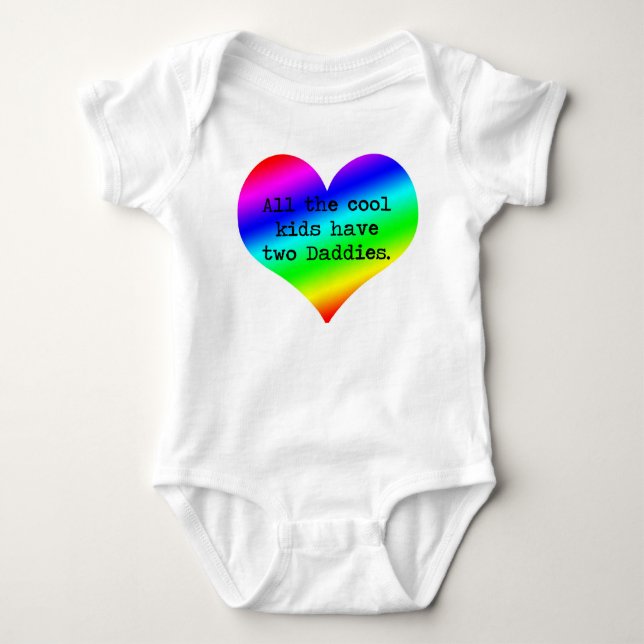 Body Para Bebé Todos los niños frescos tienen dos papás ....... (Anverso)