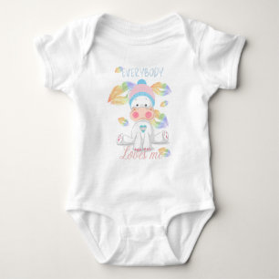 Body Para Bebé Todos me quieren   Cute Hippo   Lgbtq/T