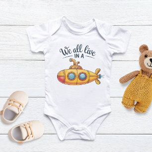 Body Para Bebé Todos vivimos en un Submarino Amarillo, Ocean Beac