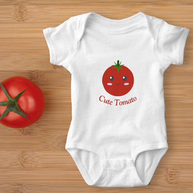 Body Para Bebé Tomate lindo (Cute Tomato Baby Bodysuit)