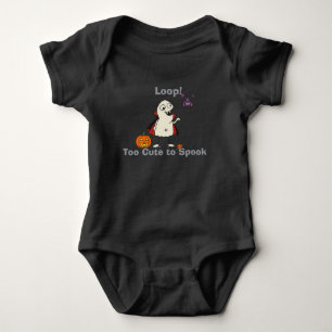 Body Para Bebé Too Cute to Spook Baby Vampire Halloween Bodysuit