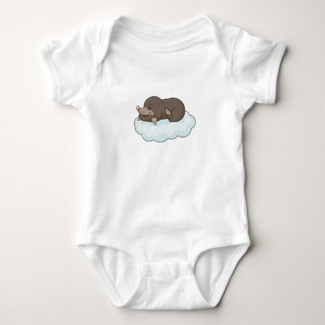Body Para Bebé Topo en Nubes (Anverso)