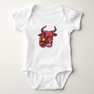 Body Para Bebé Toro en Darts con Dart