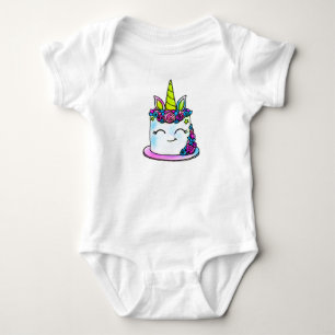 Body Para Bebé Torta de cumpleaños