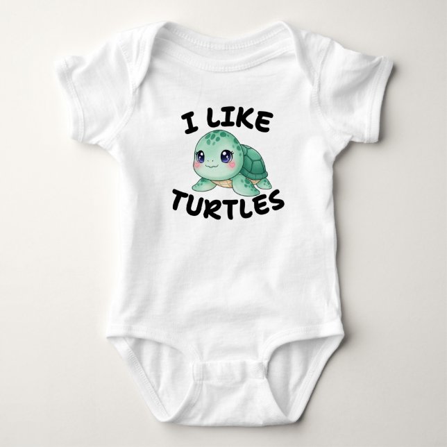 Body Para Bebé Tortuga (Anverso)