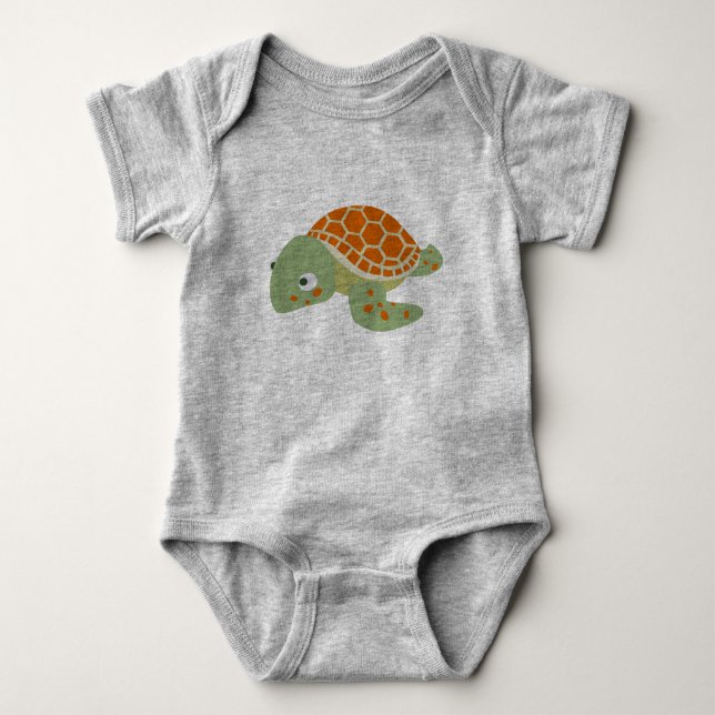 Body Para Bebé Tortuga (Anverso)