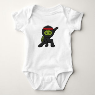 Body Para Bebé Tortuga con caparazón como Ninja