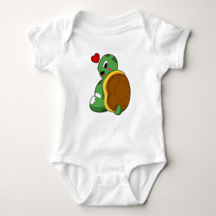 Body Para Bebé Tortuga con corazón