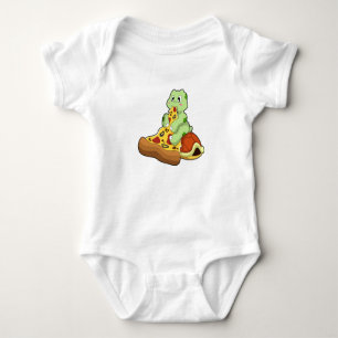Body Para Bebé Tortuga con pizza