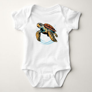 Body Para Bebé Tortuga marina
