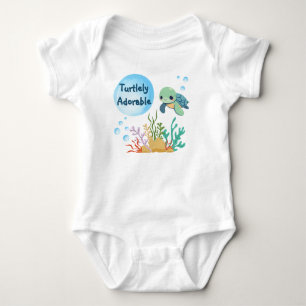 Body Para Bebé Tortuga Marina Pequeño Crío Totalmente Adorable 