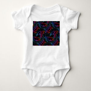 Body Para Bebé Tortuga marina psicodélica: Boho Ocean