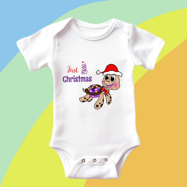 Body Para Bebé Tortuga navidad (Subido por el creador)