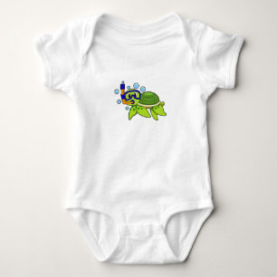 Body Para Bebé Tortuga para bucear con tubo