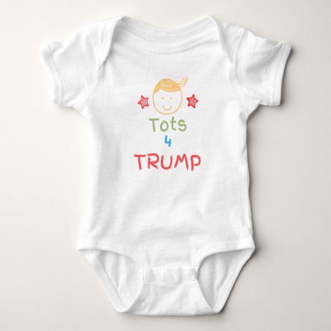 Body Para Bebé Tots for Trump (Anverso)