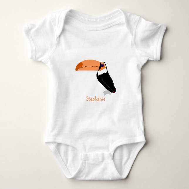 Body Para Bebé Toucan Diseño Personalizado (Anverso)