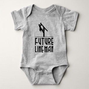 Body Para Bebé trabajador de línea eléctrica Bebé - Futuro linier