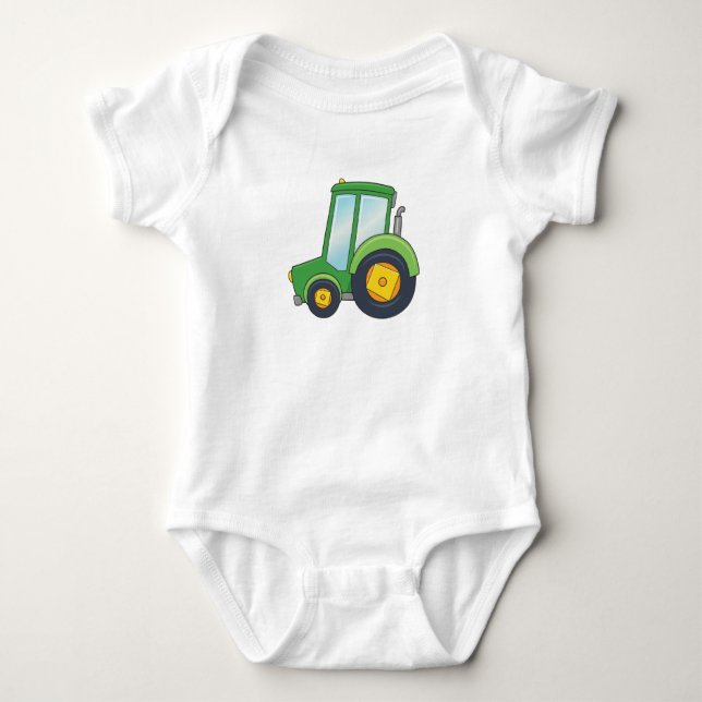 Body Para Bebé Tractor adaptable lindo (Anverso)