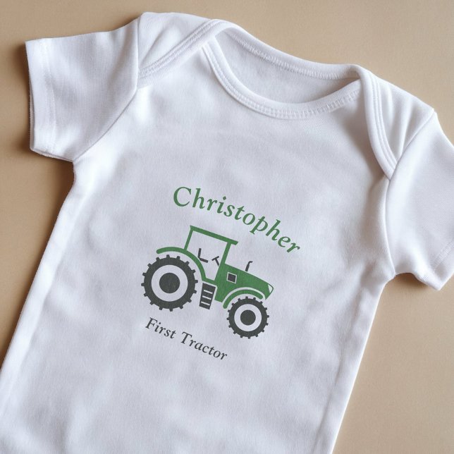 Body Para Bebé Tractor de granja (Farm Tractor Baby Bodysuit)