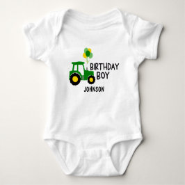 Body Para Bebé tractor de niño de cumpleaños