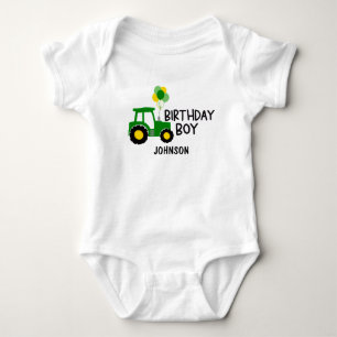 Body Para Bebé tractor de niño de cumpleaños