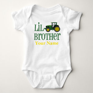 Body Para Bebé Tractor de pequeño hermano personalizado