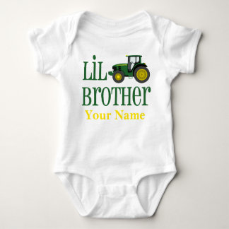 Body Para Bebé Tractor de pequeño hermano personalizado