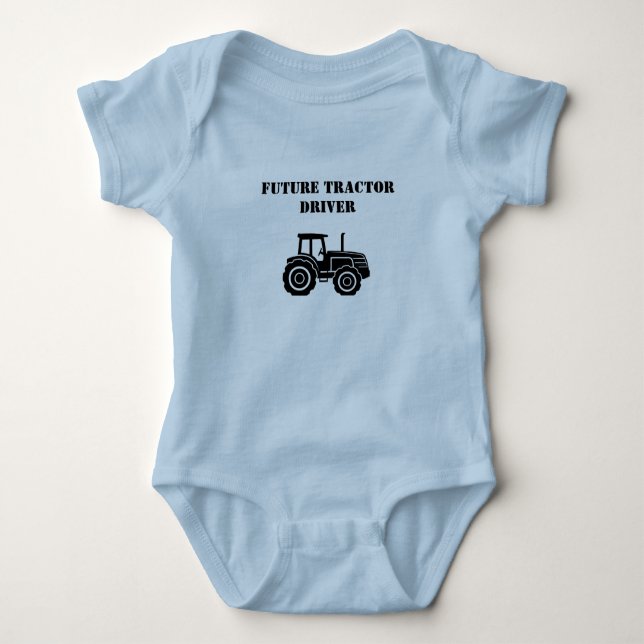 Body Para Bebé Tractor futuro Baby Bodysuit (Anverso)