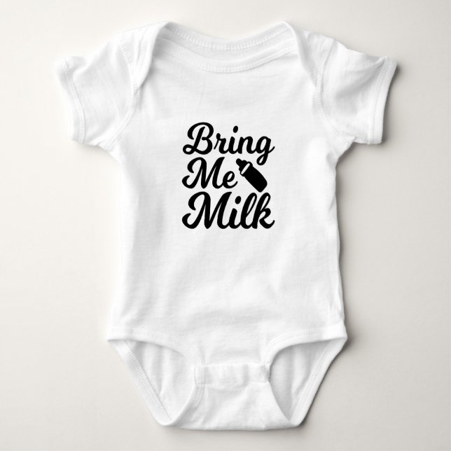 Body Para Bebé Tráeme leche Unisex (Anverso)