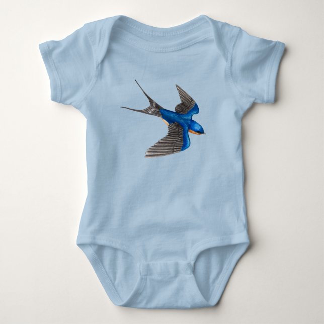 Body Para Bebé Tragedia de Barn Volador (Anverso)