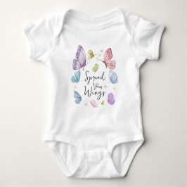 Body Para Bebé Traje boho de una pieza para bebé Mariposa desplie