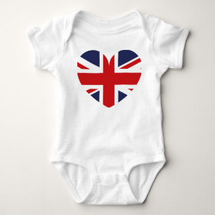 Body Para Bebé Traje británico de una pieza para bebé