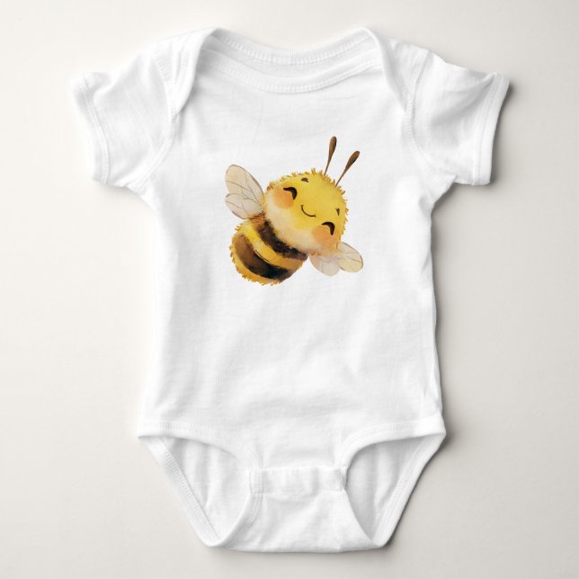 Body Para Bebé Traje de abeja dulce (Anverso)